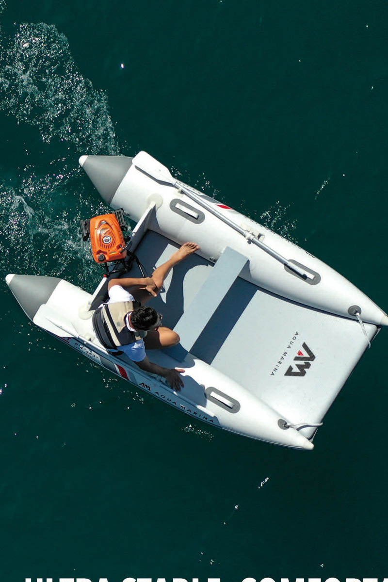 AQUA MARINA inflatable boat AIRCAT double tube drop stitch floor catamaran dinghy raft fishing boat water sport