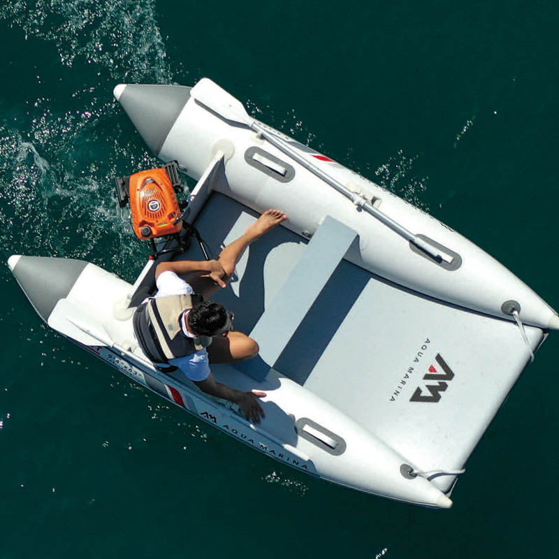 AQUA MARINA inflatable boat AIRCAT double tube drop stitch floor catamaran dinghy raft fishing boat water sport