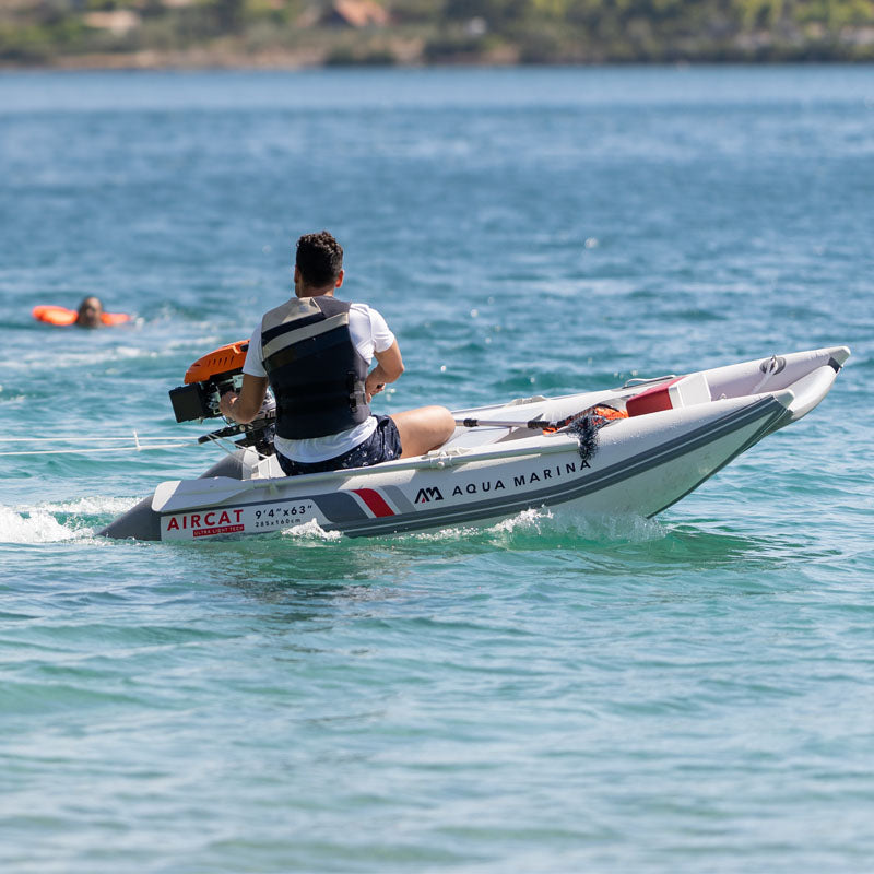 AQUA MARINA inflatable boat AIRCAT double tube drop stitch floor catamaran dinghy raft fishing boat water sport