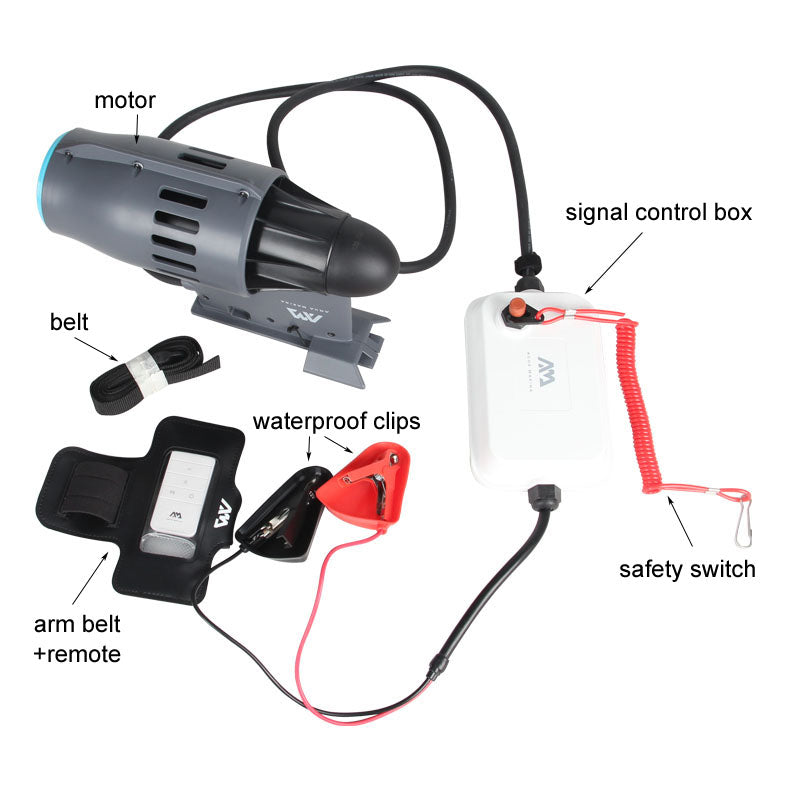 AQUA MARINA BLUEDRIVE K POWER FIN 12V Battery electric motor SUP Stand Up Paddle Board push Surf Kayak propeller no battery